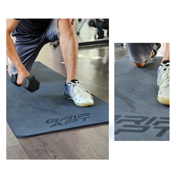 GRIP APT MAT 10mm - เสื่อออกกำลังกายใช้งานได้ทุกรูปแบบ นุ่ม รองรับน้ำหนักได้ดี น้ำหนักเบา เป็นเสื่อที่ต้องมีติดบ้าน - Image 6